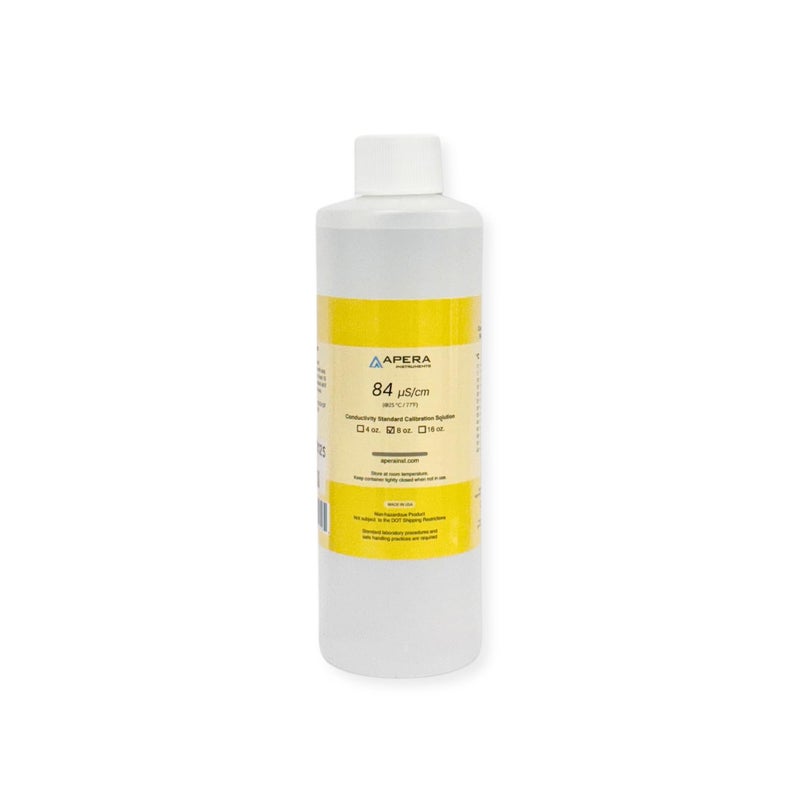 84 µS/cm (microsiemens) Conductivity Standard Calibration Solution, 8 oz